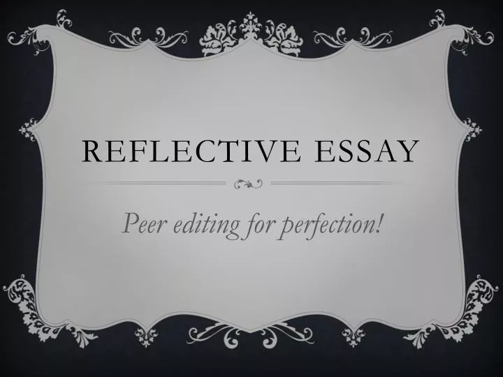 reflective essay