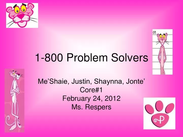 1 800 problem solvers