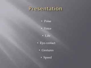 presentation