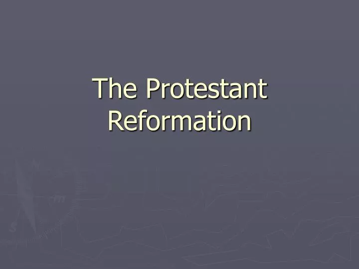 the protestant reformation