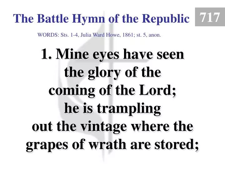 the battle hymn of the republic 1