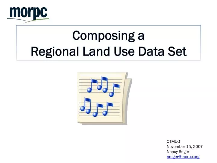 composing a regional land use data set