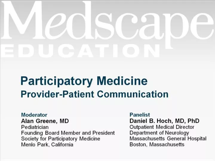 participatory medicine