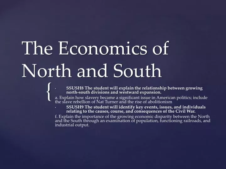 the economics of north and south