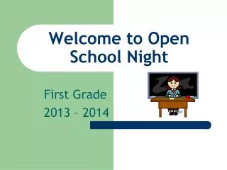 welcome to open school night