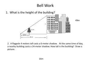 1. What is the height of the building?