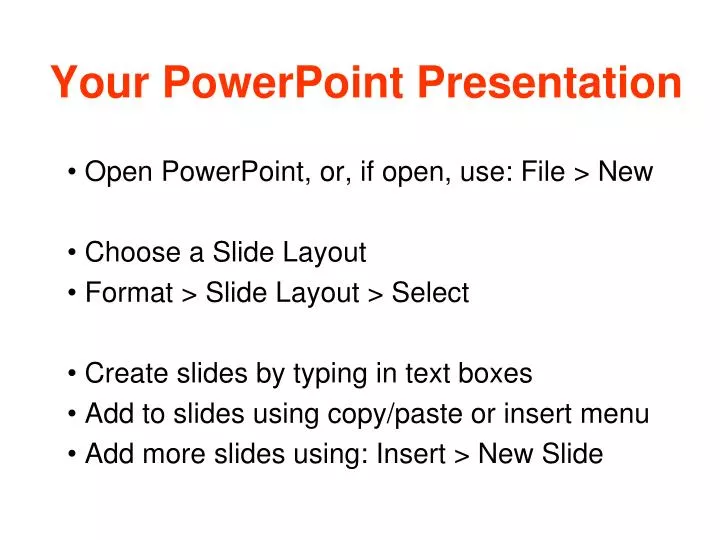 your powerpoint presentation