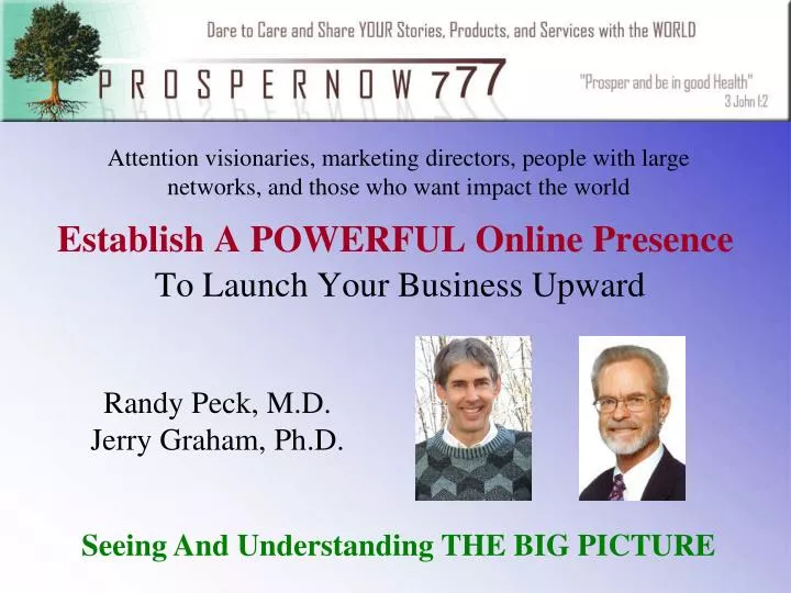 establish a powerful online presence to launch your business upward