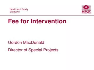 Fee for Intervention