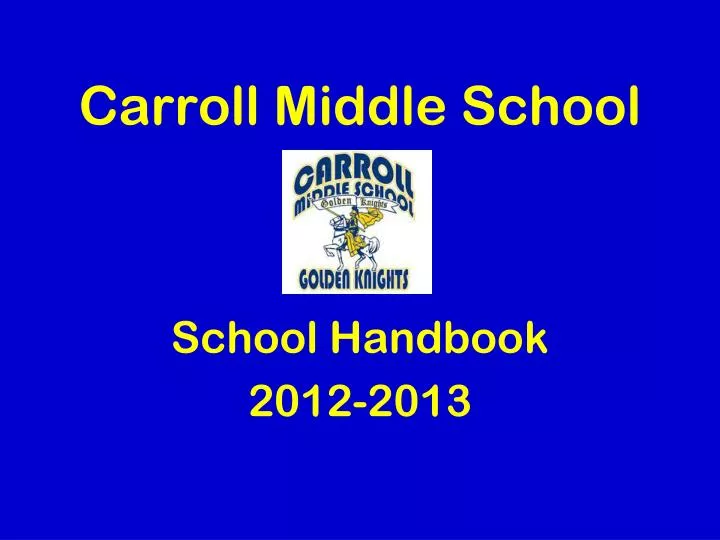 carroll middle school