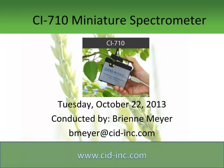ci 710 miniature spectrometer