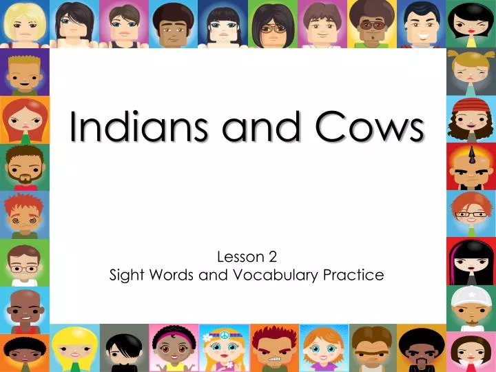 indians and cows