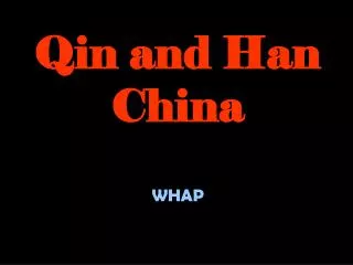 Qin and Han China
