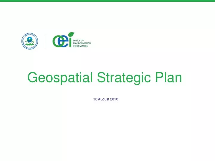 geospatial strategic plan