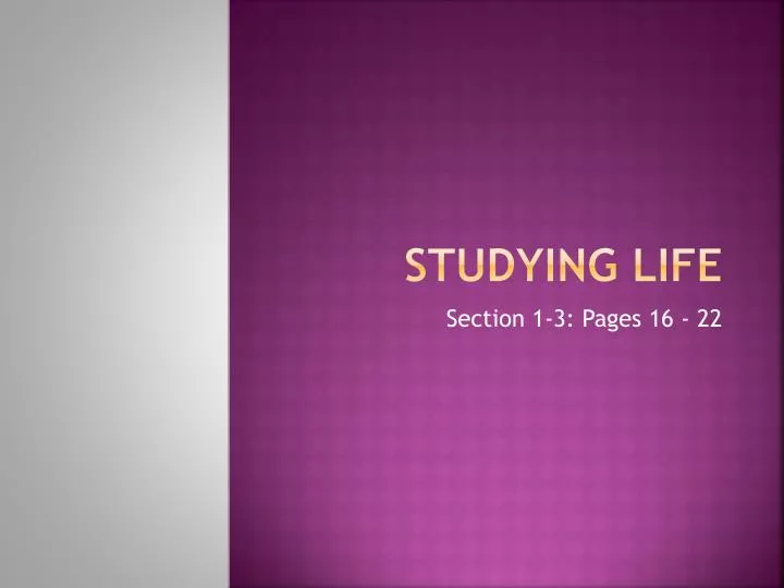 studying life