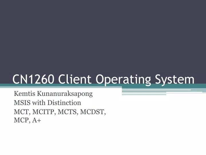 cn1260 client operating system