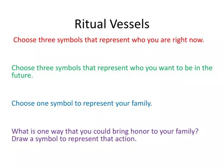 ritual vessels