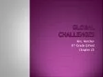 GLOBAL CHALLENGES