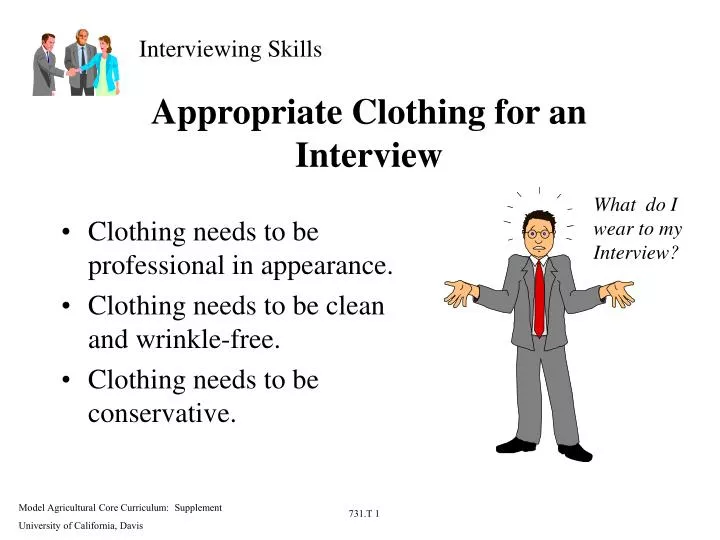 appropriate clothing for an interview