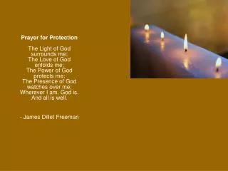 Prayer for protection