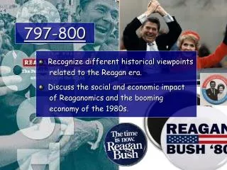 Recognize different historical viewpoints related to the Reagan era.