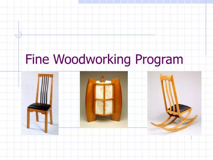 fine woodworking program