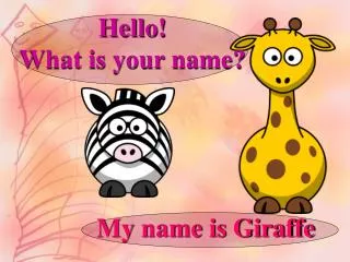 hello what is your name