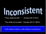 Inconsistent - slide 1