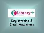Registration &amp; Email Awareness