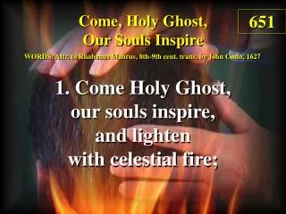Come, Holy Ghost, Our Souls Inspire (1)