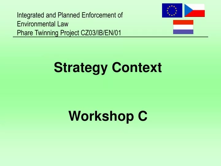 strategy context workshop c