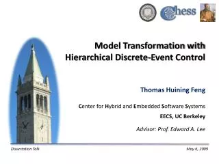 Model Transformation with Hierarchical Discrete-Event Control