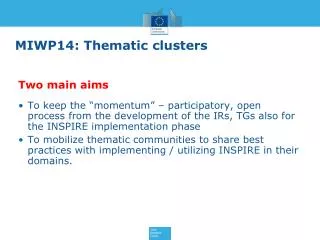 MIWP14: Thematic clusters