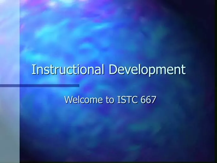 instructional development