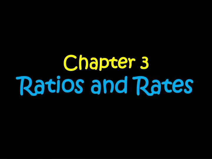chapter 3 ratios and rates