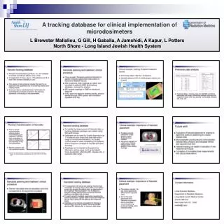 A tracking database for clinical implementation of microdosimeters