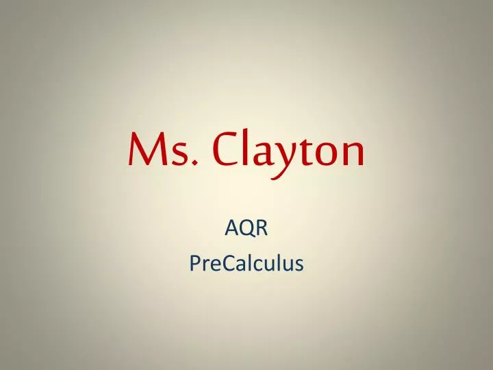 ms clayton