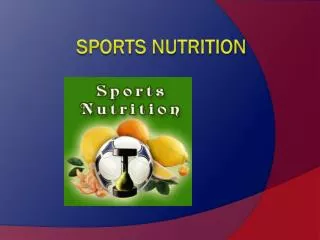 Sports Nutrition