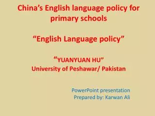 PowerPoint presentation Prepared by: Karwan Ali