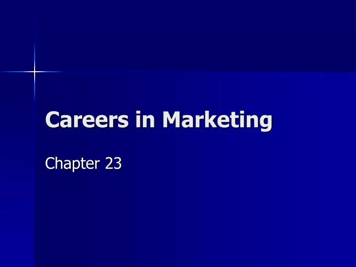 careers in marketing