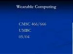 Wearable Computing - slide 1
