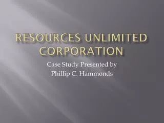 Resources unlimited corporation