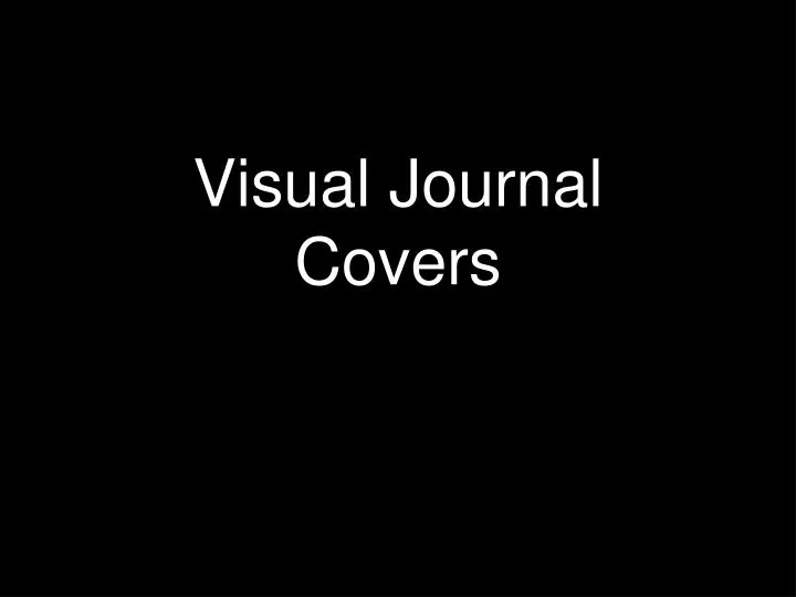 visual journal covers