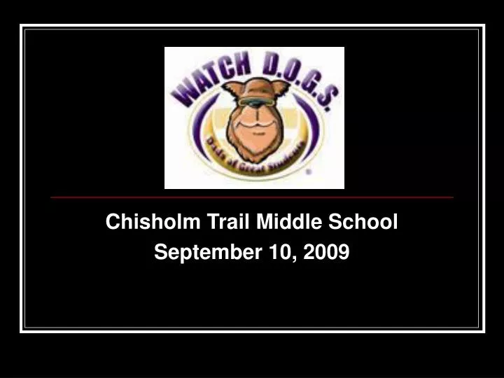 chisholm trail middle school september 10 2009