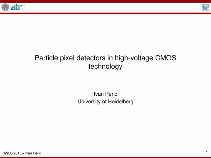 particle pixel detectors in high voltage cmos technology