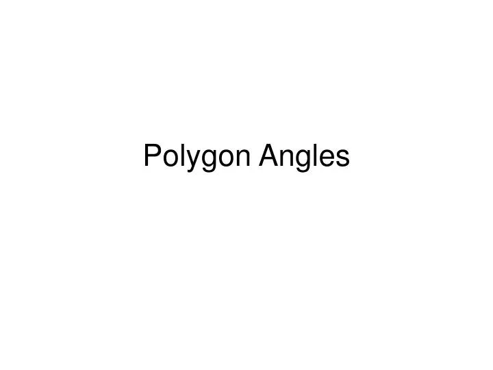 polygon angles