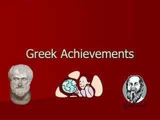 Greek Achievements
