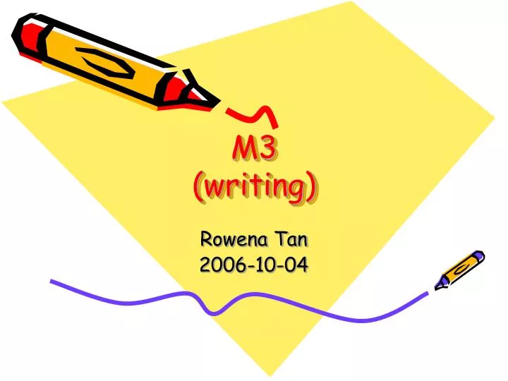 m3 writing