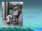 Mark Twain - slide 1