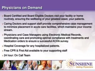 Physicians on Demand